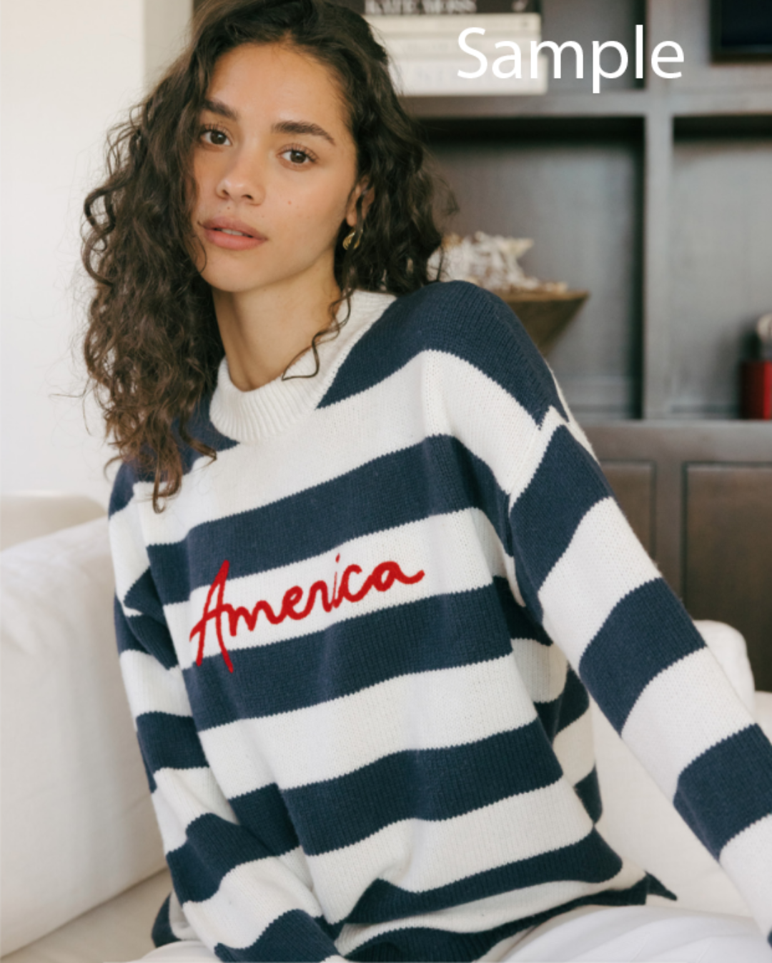 Women's Striped Crewneck Sweater
